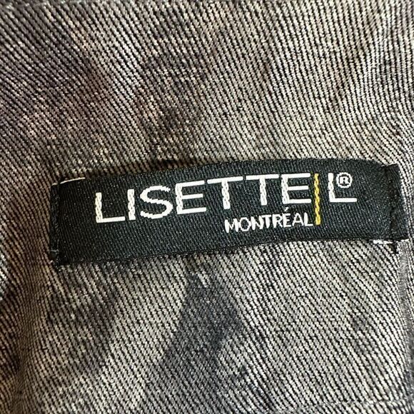 LISETTE L Women’s Pull On Allover Print Skinny Cropped Pants Green/Gray Size 6 - Picture 2 of 10